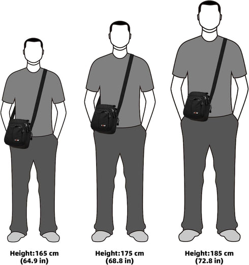 KL928 Men's Messenger Bag - Crossbody Shoulder Bags Travel Bag Man Purse Casual Sling Pack for Work Business...