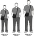 KL928 Men's Messenger Bag - Crossbody Shoulder Bags Travel Bag Man Purse Casual Sling Pack for Work Business...