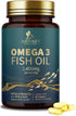 Triple Strength Omega 3 Fish Oil 2400 mg Softgels, Nature's Fish Oil Supplements, Brain & Heart Health Support - EPA & DHA, 1200 MG Fish Oil in Ea...