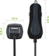Cellet High Powered 3Amp, Fast Charging 15Watt, Dual USB Port Car Charger with 4ft Long Type-C Cable Compatible for BlackBerry Keyone/Essential Ph...