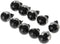 100Pcs Black Plastic Safety Eyes with Washers, Craft Eyes, for Crochet, Puppet, Plush, Stuffed Animals Making, 12mm...
