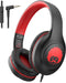 rockpapa C24 On-Ear Wired Headphones with Microphone,Lightweight Foldable Corded Headphones with No-Tangle Cord of 3.5mm Jack,Stereo Bass Headphon...