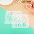 16pcs Botanical Flower Stencils Reusable for Crafts Small Wildflower Floral Paint Stencil for Painting on Wood Card Making, Art Stencils for Furni...