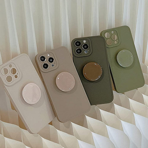 Case for iPhone 11 Pro Case Silicone Women with Ring Stand Holder Kickstand, Girl Cute Gel Rubber Protective Phone Case Cover 5.8 inch (White)...
