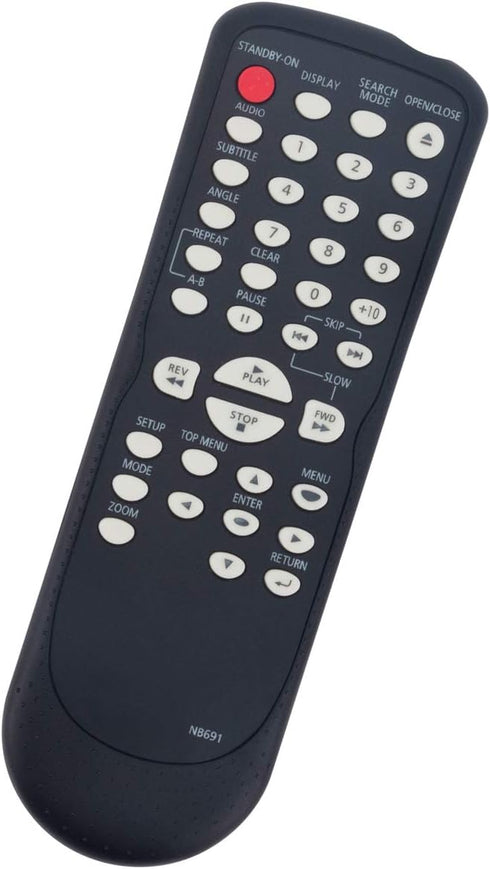 NB691UD NB691 Replacement Remote Control Applicable for Magnavox DVD CD Player MDV2300 MDV2300/F7 MDV3400 MDV3400/F7 DP170FX4...