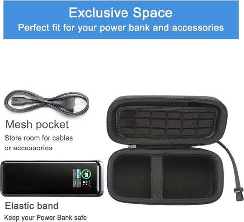 RAIACE Hard Travel Storage Case Compatible with Anker Power Bank 27650mAh 250W. (case only) - Black...