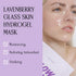 GLOWFLOW Lavenberry Glass Skin Hydrogel Mask (1EA), Nourishing Facial Sheet Mask for Dry Skin, Hydrating and Glowing Skin, Blueberry Extract and J...