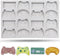 SAKOLLA Game Controller Silicone Molds, 16 Cavity Video Game Controller Molds for Chocolate, Candy, Cake Decoration, Cake Pops, Resin...