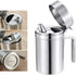Oil Can Stainless Steel Olive Oil Dispensers Bottle, 550ML Oil Dispenser Pot Leak Proof Oil Salad Storage Oil Bottles Oil Container with Lid for K...