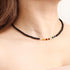 Jewever 7 Chakra Beaded Choker Necklace for Women Black Agate Healing Crystals and Gemstones Meditation Yoga Balance Jewelry...