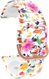 Compatible for MILOUZ IDW19/ENOMIR IDW19/Hoowel IDW19/Faweio IDW19/Amzhero IDW19 Bands for Women, Fadeless Patterned Printed Watch Strap Replaceme...