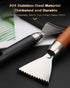 Fish Scale Remover, 2PCS Stainless Steel Sawtooth Sharp Durable Fish Scale Remover, Portable Kitchen Fish Cleaning Kit, Fish Scraper for Chef and ...