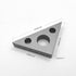 Right Angle Ruler, 45 n 90 Degree Small Aluminum Alloy Triangle Ruler with Both Imperial and Metric Scales Machinist Carpenter's Square Measuring ...