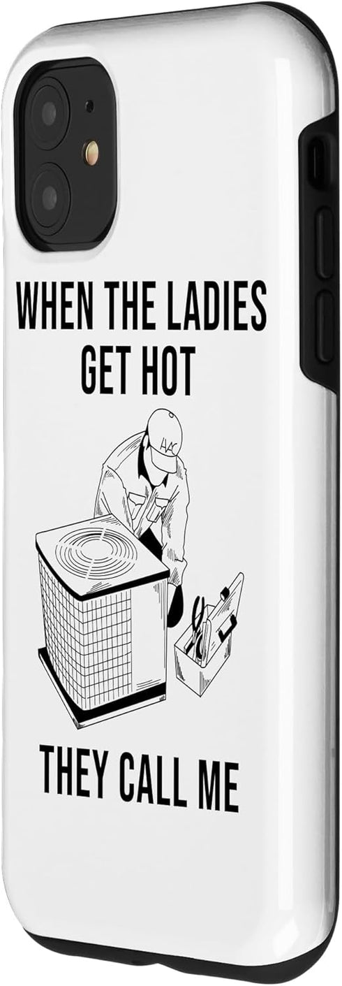 iPhone 11 Funny HVAC Technician Gift For Men Cool Mechanical Tech Fan Case...