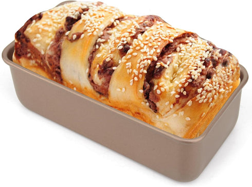 7.8inch Nonstick Loaf Pan, Classic Bakeware Bread Pan, 1.5 lb Dough Capacity Bakeware for Baking Bread, Champagne...
