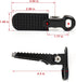 Scooter Footpegs E-bike Footpeg in Aluminum Alloy, Lenght 17cm/6.7",Compatible with Scooter Mopeds E-Bike Mini Bikes,Single Hole...