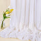Chiffon Fabric by The Yard,White 58 Inches Wide 3 Yards Sheer Fabric Continuous Solid Color Draping Fabric for Party Clothes DIY Crafts...