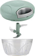 Hand Pull String Vegetable Chopper Food Processor - Garlic Mincer Onion Cutter for Ginger, Fruits, Nuts, Herbs (Green 500ml)...