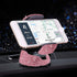 Cxtiy Universal Bling Car Phone Holder Adjustable Strong Sticky Dashboard Air Vent Base Car Air Vent Phone Mount Dashboard Cell Phone Holder Diamo...