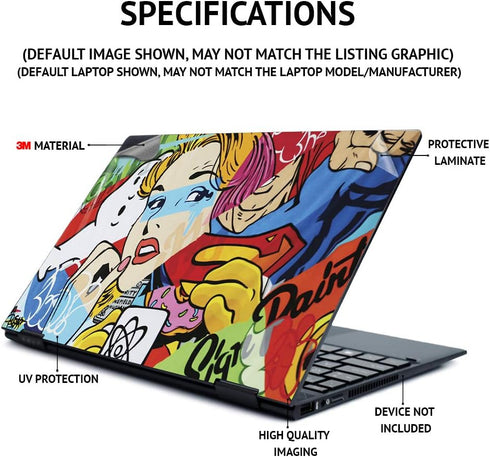 MightySkins Skin for Microsoft Surface Laptop 3 13.5" (2019) - Great Wave of Kanagawa | Protective, Durable, and Unique Vinyl Decal Wrap Cover | E...