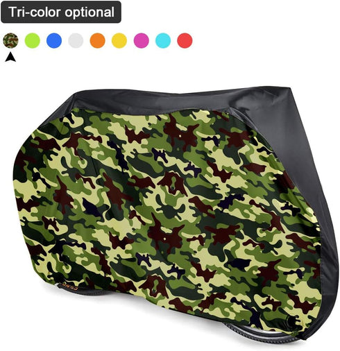 Roctee Bicycle Cover Waterproof Wind Rain Snow Proof Outdoor Mountain Bike Road Travel Bike Cycle Covers with Storage Bag, 78.7''(L) * 27.6''(W) *...