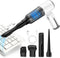 Cordless Vacuum Cleaner-Mini Air Duster, Portable Handheld Vacuum, 3 in1Dry Use for Car Keyboard,Dust Buster & Air Blower for Kitchen, 5500PA Suct...