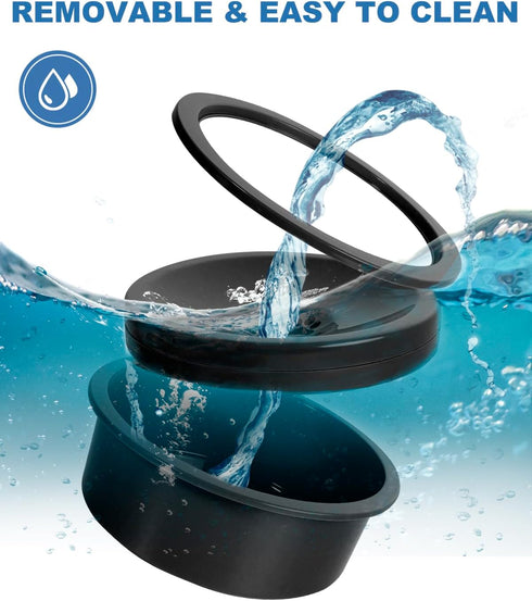 No Spill Water Bowl for Dogs, Slow Drinking Dog Water Dish No Spilling, Messy Splash or Drip, Fits into Elevated Pet Feeder, 30oz Slobber Stopper ...