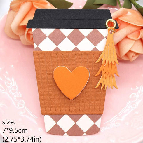 KSCRAFT Layering Coffee Cup Shakers Metal Cutting Dies Stencils for DIY Scrapbooking/Photo Album Decorative Embossing DIY Paper Cards...