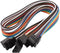 uxcell 5 Pcs Female to Female 4P Jumper Wire Ribbon Cable Breadboard DIY 40cm Long...