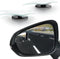 LivTee Blind Spot Car Mirror?Asymmetric Fan Shaped HD Glass Frameless Convex Rear View Mirror with wide angle Adjustable Stick for Cars SUV and Tr...