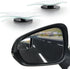 LivTee Blind Spot Car Mirror?Asymmetric Fan Shaped HD Glass Frameless Convex Rear View Mirror with wide angle Adjustable Stick for Cars SUV and Tr...