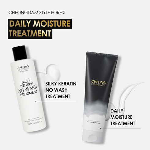 CHEONGDAM STYLE FOREST DAILY MOISTURE TREATMENT Hydrate Dry Hair Damage Repair Korean Deep Conditioning Hair Mask Deep Conditioner for Silky Hair ...
