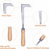 Stainless Steel 13" Crack Weeder, Crevice Weeding Sickle Manual Weeder Lawn Yard Garden Sidewalk Tool...