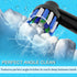 8pcs Replacement Heads Compatible with Oral B Electric Toothbrush, 4pcs Precision Clean and 4pcs Cross Clean Brush Heads, Black...