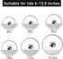Universal Pot Lid Organizer for Cabinet, 5 Pcs Pan Lids Organizers Inside Cabinet Door Wall Mount Pots Top Storage Rack Holder for Kitchen, Fits 6...