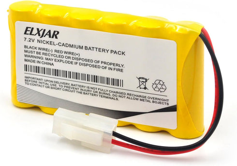 elxjar (2-Pack) 7.2V 700mAh NI-CD Battery Replacement for Huanqi HQ 516 558 549 RC Tank RC Vehicle...