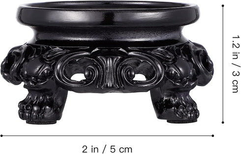 PATKAW Wooden Stand for Crystal Sphere 1 Pc, 5X5X3Cm, Sphere Stand, Crystal Ball Stand, Gazing Ball Stand, Pendulum Stand, Plate Stands for Displa...