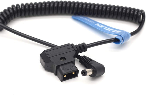 Anton Bauer Power Tap D-Tap to 12V DC2.5 Right Angle Power Coiled Cable for KiPRO LCD Monitor (DC Coiled Cable)...