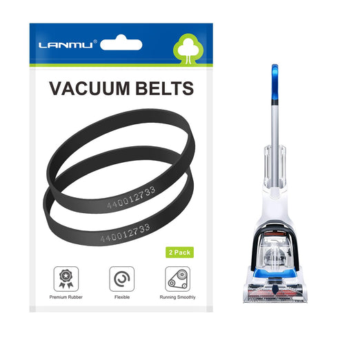 LANMU Replacement Belts Compatible with Hoover PowerDash Pet FH50700, FH50710, FH50702 Compact Carpet Cleaner, Compare to Parts 440012733, 4400140...