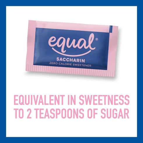 EQUAL Pink Zero Calorie Sweetener, Saccharin Sugar Substitute, Zero Calorie Sweetener Packets, Sugar Alternative, 100 Ct (Pack of 1)...