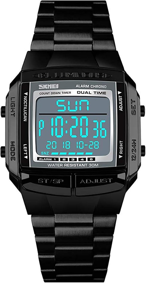 MASTOP Mens Digital Watch Sports Alarm Stopwatch Business Watches Square Waterproof Men's Wrist Watches...