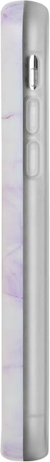 LuMee Duo Phone Case, Lavender Marble | Front & Back LED Lighting, Variable Dimmer | Shock Absorption, Bumper Case, Selfie Phone Case | iPhone 8 /...