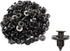 100pcs- Nylon Fender Trim Panel Bumper Shield Retainer Fastener Rivet Push-Type Clips for 8mm Hole fit Nissan Infiniti 01553-09321 Auto Body...