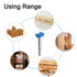 Auniwaig 40mm Dia Forstner Drill Bits Wood Hole Saw Auger Opener Cemented Carbide Round Shank 80mm Length Blue Woodworking Hinge Hole Drilling Bor...