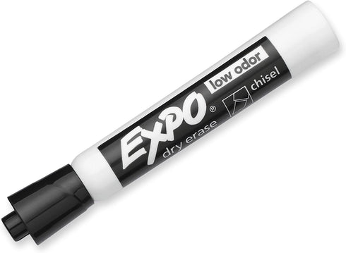EXPO Dry Erase Markers, Chisel Tip, Black, Low-Odor, Pack of 36, Perfect for Whiteboards, Non-Porous Surfaces & Home Offices...