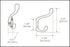 QCAA Premium Quality Heavy Duty Coat and Hat Hook Hanger, 3-3/8", Zinc Die Cast, ORB, Oil-Rubbed Bronze, Made in Taiwan, 10 Pack...