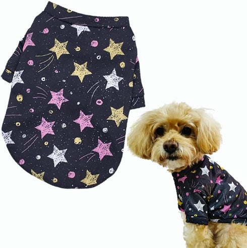 Small Dog Clothes for Boys Boys Girls Dog Shirts Galaxy Cat Sweater Pet Outfit Puppy Clothing (X-Large)...