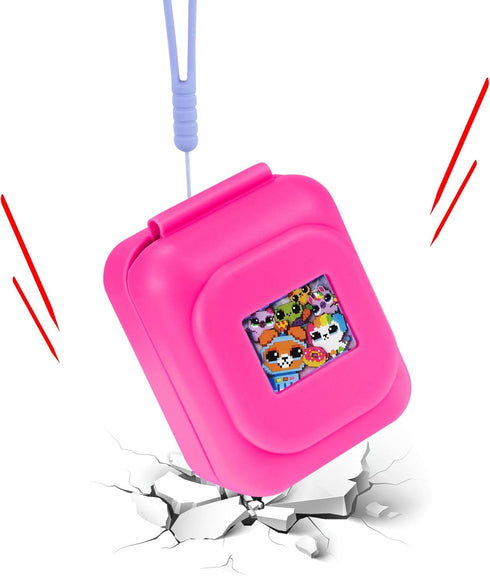 Silicone Case compatible with Bitzee Interactive Toy Digital Pet, Pink...
