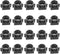 20 Pieces M12 20MM Hole Spacing Interface Plastic CCTV Security Camera Lens Holder Board Lens Holder Board Module Lens Mount Connector, Black...