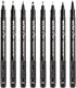dainayw Calligraphy Brush Pen, Hand Lettering Pens, 8 Size Black Markers Set for Artist Sketch, Technical, Writing, Art Drawing...